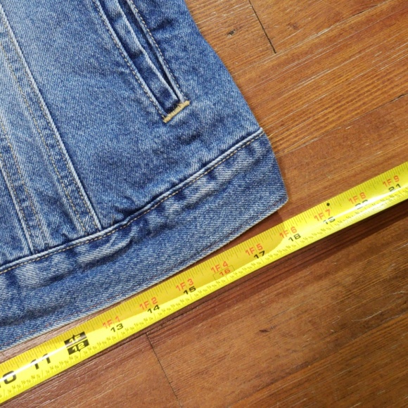 Vintage Levi Strauss Jean Vest Harley Davidson - Picture 7 of 8